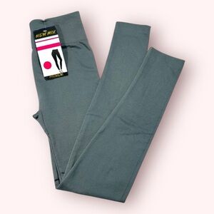 New Mix Gray Fleece Lined Leggings Women's One Size NWT